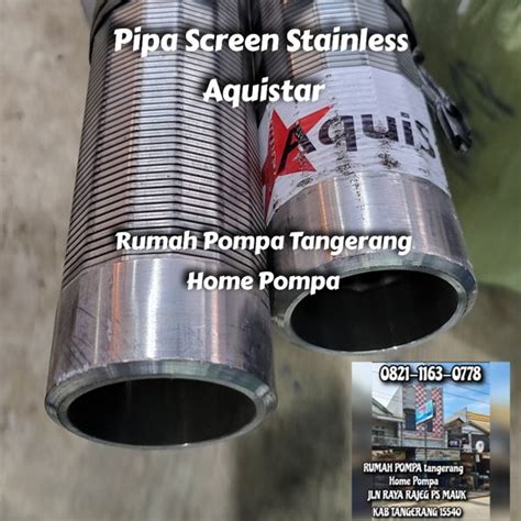 distributor jual pipa screen stainless steel slot heavy duty surabaya Array
